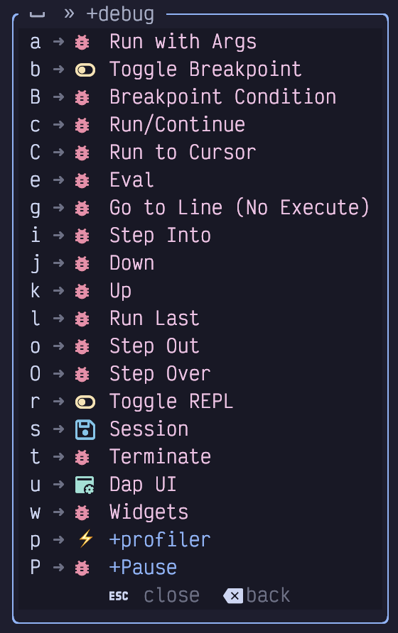 menu dark